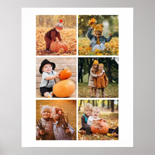 Galerie von 6 Personalisierten Fotos Poster (Vorne)