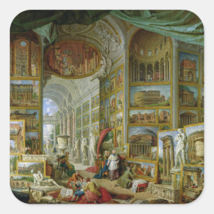 Galerie von Ansichten von altem Rom, 1758 Quadratischer Aufkleber