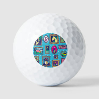 Galerie Wand: Diverse Bildersammlung Golfball