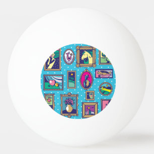 Galerie Wand: Diverse Bildersammlung Tischtennisball