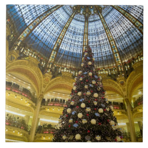 Galeries La Fayette zu Weihnachten, Paris, Frankre Fliese