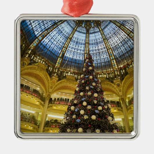 Galeries La Fayette zu Weihnachten, Paris, Frankre Ornament Aus Metall (Vorne)