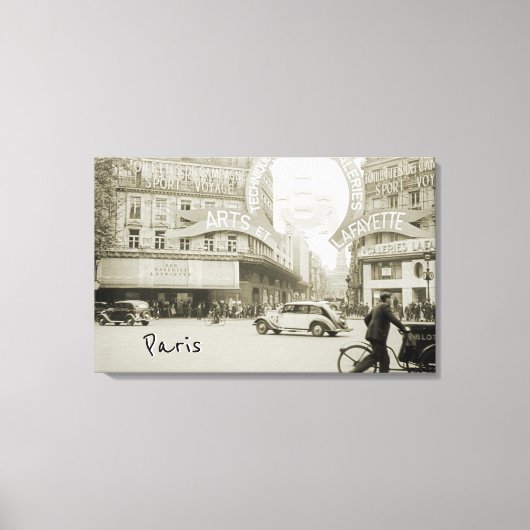 Galeries Lafayette Paris Haussmann 1940 Fotograf Leinwanddruck (Vorderseite)