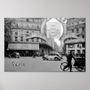 Galeries Lafayette Paris Haussmann 1940 Fotograf Poster