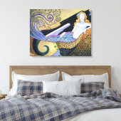 Galerieumrissene Canvas Print Leinwanddruck (Insitu (Schlafzimmer))