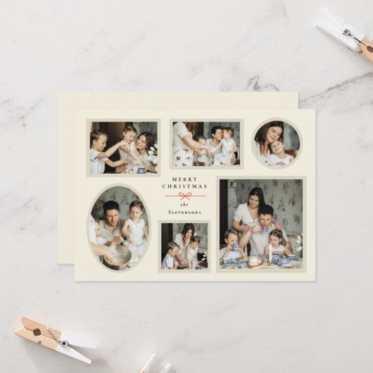 Galeriewand-Feiertagskarte Einladung (Vorderseite/Rückseite Beispiel)