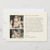 Galeriewand-Feiertagskarte Einladung (Rückseite)