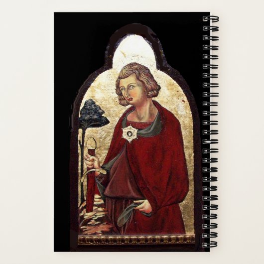 GALGANO/RECHTEN DES SCHWERTES IM FELSTER NOTIZBLOCK (Rückseite)