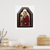 GALGANO/RECHTEN DES SCHWERTES IM FELSTER POSTER (Küche)