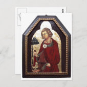 GALGANO/RECHTEN DES SCHWERTES IM FELSTER POSTKARTE (Vorne/Hinten)