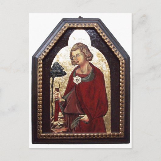 GALGANO/RECHTEN DES SCHWERTES IM FELSTER POSTKARTE (Vorderseite)