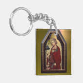 GALGANO/RECHTEN DES SCHWERTES IM FELSTER SCHLÜSSELANHÄNGER (Vorderseite links)