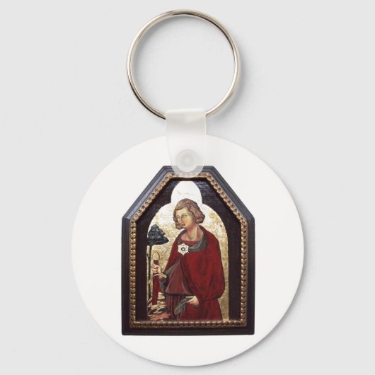 GALGANO/RECHTEN DES SCHWERTES IM FELSTER SCHLÜSSELANHÄNGER (Vorderseite)