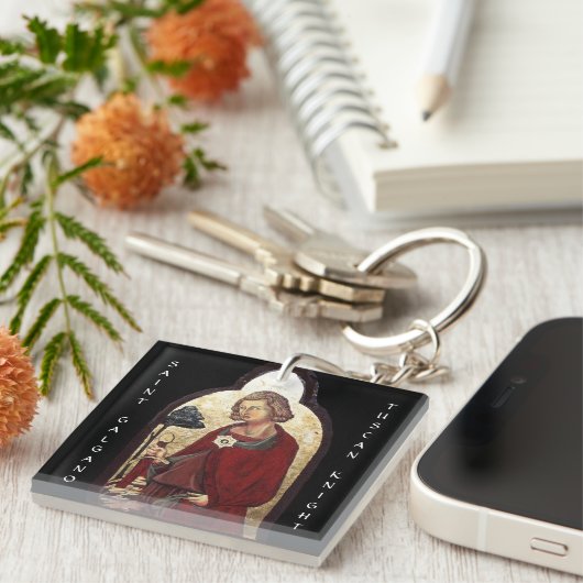 GALGANO/RECHTEN DES SCHWERTES IM FELSTER SCHLÜSSELANHÄNGER (Vorderseite rechts)