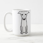 Galgo Español HundeCartoon Kaffeetasse (Links)