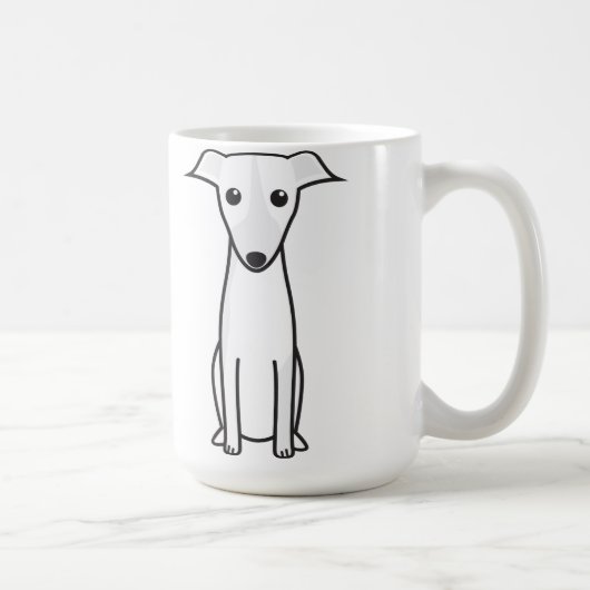 Galgo Español HundeCartoon Kaffeetasse (Rechts)