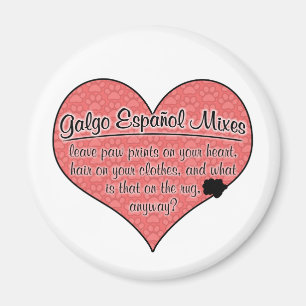 Galgo Español mischt Tatzen-Druck-Hunde Humor Magnet