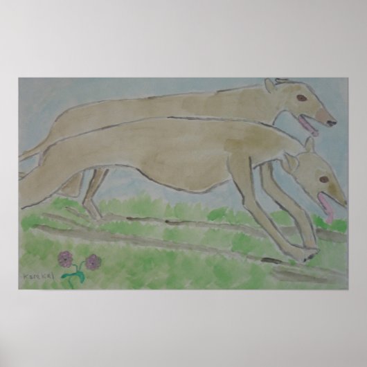 Galgo/Windhund Poster (Vorne)