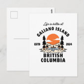 Galiano Island British Columbia Postkarte (Vorne/Hinten)