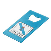 Galicia Geldbeutel Flaschenöffner (Vorderseite Schrägansicht)