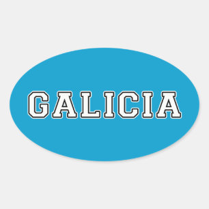 Galicia Ovaler Aufkleber