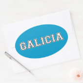 Galicia Ovaler Aufkleber (Umschlag)