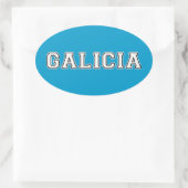 Galicia Ovaler Aufkleber (Tasche)