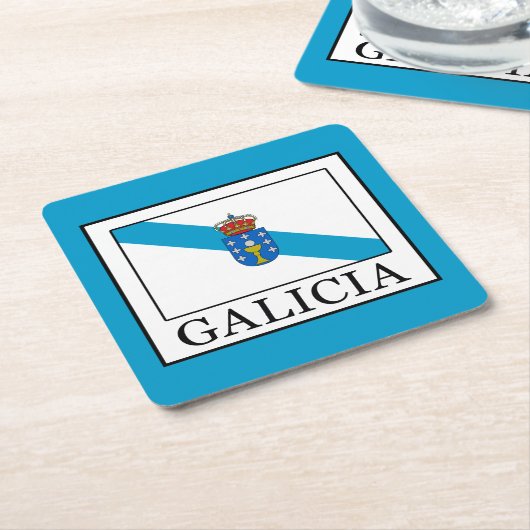 Galicia Rechteckiger Pappuntersetzer (angewinkelt)