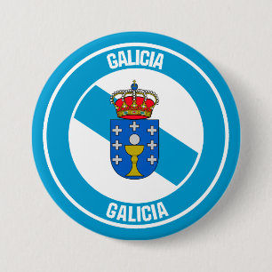 Galicia Round Emblem Button