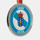 Galicia Round Emblem Ornament Aus Metall (Rechts)