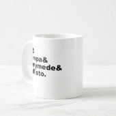 Galiläische Moons | Io Europa Ganymede Callisto Kaffeetasse (Vorderseite Links)