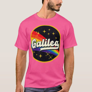 Galilea Regenbogen im Vintagen Stil des Weltraums T-Shirt