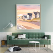 Galilee by the Sea | Rhode Island Beach Watercolor Poster