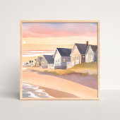 Galilee by the Sea | Rhode Island Beach Watercolor Poster