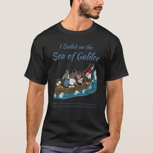 Galilee seas storms religious Christians Christian T-Shirt (Vorderseite)