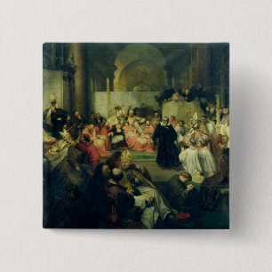 Galilei vor dem Rat, 1861 Button