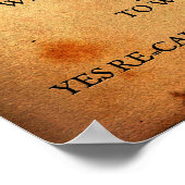 Galileo 1632 Heresy Tour Poster (Ecke)