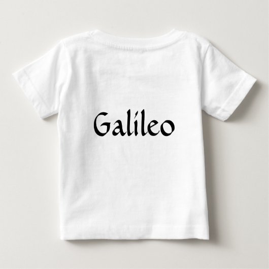 Galileo Baby T-shirt (Rückseite)