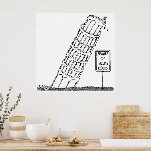 Galileo-Cartoon 0958 Poster (Küche)