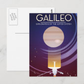 Galileo - Erforschung des Jupiter-Systems Postkarte (Vorne/Hinten)