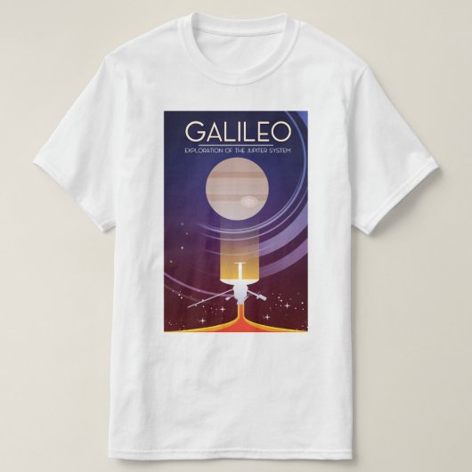 Galileo - Erforschung des Jupiter-Systems T-Shirt (Design vorne)