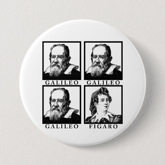 Galileo Figaro BW Button (Vorderseite)