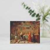 Galileo Galilei (1564-1642) vor Mitgliedern der Postkarte (Stehend Vorderseite)