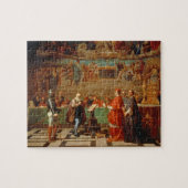 Galileo Galilei (1564-1642) vor Mitgliedern von Puzzle (Horizontal)