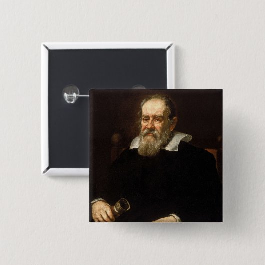 Galileo Galilei: Father of Science & Astronomy Button (Vorne & Hinten)