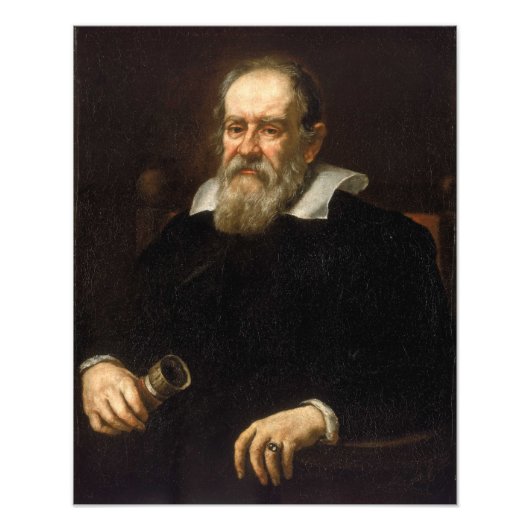 Galileo Galilei Fotodruck (Vorne)