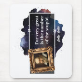 Galileo Galilei Große Zahl der Dummen Mousepad (Vorne)