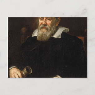 Galileo Galilei Portrait Postkarte