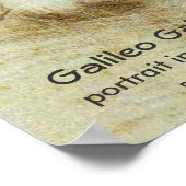 Galileo Galilei Poster (Ecke)