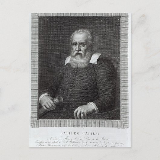 Galileo Galilei Postkarte (Vorderseite)